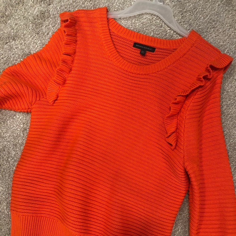 Banana Republic Ruffle Knit Sweater